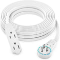 Maximm Cable 50 Ft 360° Rotating Flat Plug Extension Cord, 16/3 AWG Multi 3 by MaximmCable