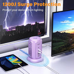 AiJoy Flat Plug Power Strip Tower - Image 3