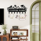 Personalized Bird Key Holder Wall Mount, Custom Metal Key Rack Key Holder - Image 2