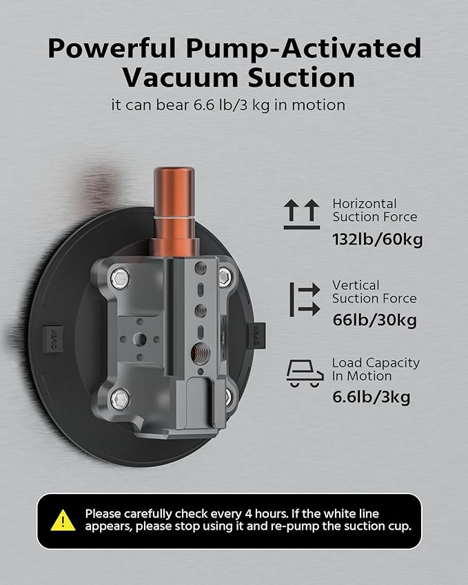 4.5" Suction Cup Camera Mount – Car, Windshield & Dash Cam Mount - Image 4