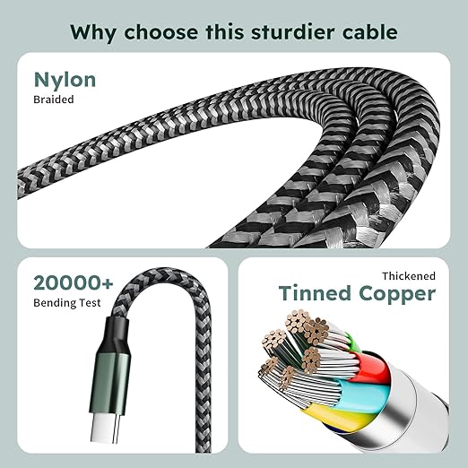 3 in 1 USB C to Multi Charging Cable, Travel Charger Cables - Image 6