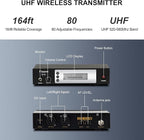 Pro UHF Wireless in Ear Monitor System, Metal IEM Dual Channel Wireless - Image 3