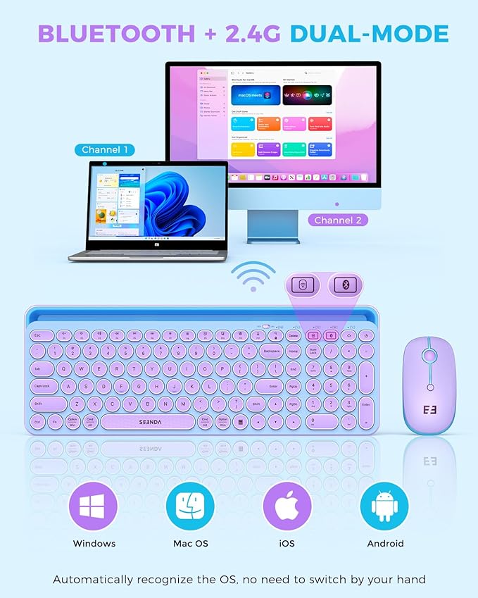 seenda Bluetooth Keyboard and Mouse - Image 2
