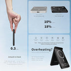 Wireless Charger 5 in 1 Magnetic Charging Station Stand - Image 5