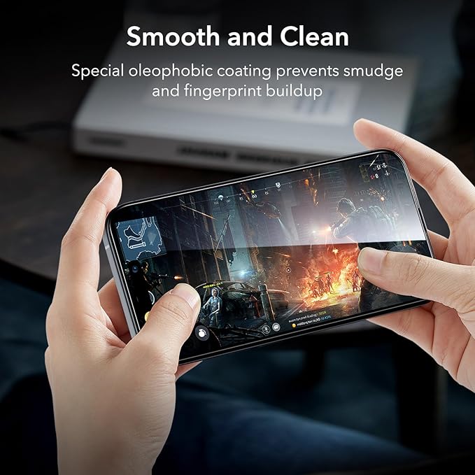 ESR 3+1 Pack for iPhone 15 Screen Protector, Full Coverage Ultra-tough Tempered - Image 7