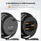 Shinebella AA Battery Powered Clip on Fan - Image 2