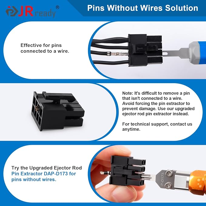 JRready DRK-D173P Molex 11-03-0044 Mini-Fit Jr. Extraction Tool Molex Pin - Image 5
