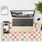 Gaming Desk Pad Large Extra Length Multicolored Chess Board Mouse Pad Keyboard - Image 4