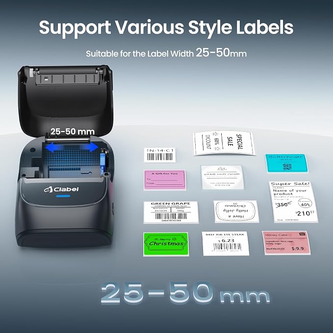 CLABEL Thermal Label Maker Machine: 221B Bluetooth Label Maker Machine - Image 5
