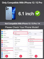 2 Pack Matte Screen Protector for iPhone 12/12 pro -6.1 inch, Anti-Fingerprint - Image 3