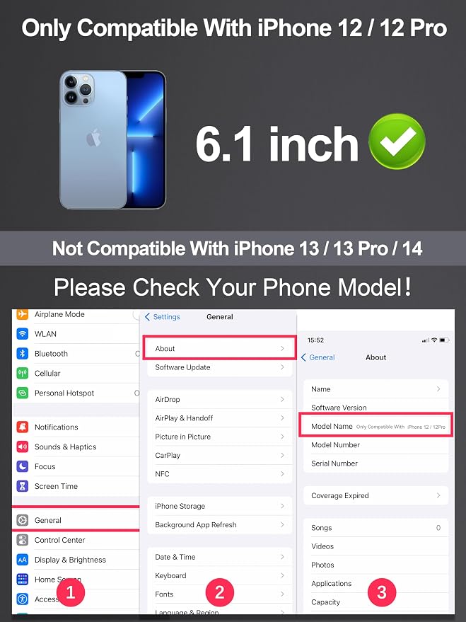 2 Pack Matte Screen Protector for iPhone 12/12 pro -6.1 inch, Anti-Fingerprint - Image 3