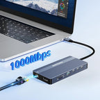 USB C Hub USB C Docking Station Dual Monitor14-IN-1 Triple Display Multiport - Image 7
