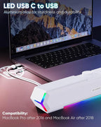 LENRUE G11 Computer Speakers for Desktop, Touch Lights PC Speakers - Image 6