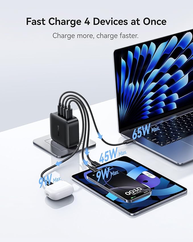 Baseus PD3.1 140W USB C Charger, PPS Fast Charger Type C, Fast Charging Block - Image 5