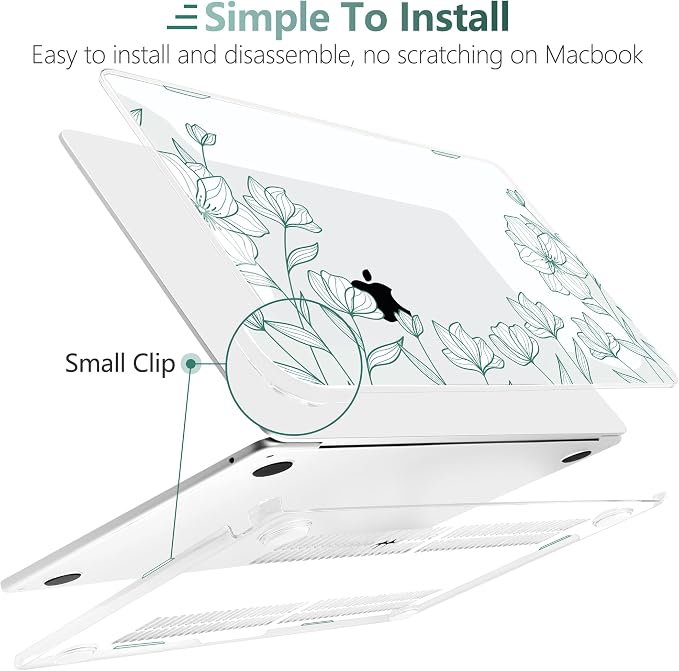 TWOLSKOO Compatible with M4 MacBook Air 13.6 inch Case 2025-2022 Release M4 - Image 3