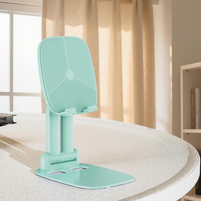 DEERLAMN Cell Phone Stand for Desk, Height Adjustable Cell Phone Holder - Image 2