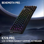 Redragon K724 PRO Wireless Gasket Gaming Keyboard w/Hype Screen & Knob - Image 9