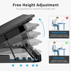 Laptop Cooling Pad, Laptop Cooler 6 Quiet Fans - Image 3
