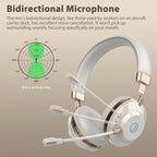 Wireless Headset, AI Noise Canceling Mic & USB Dongle, 45 Hrs Working Time V5.3 - Image 8
