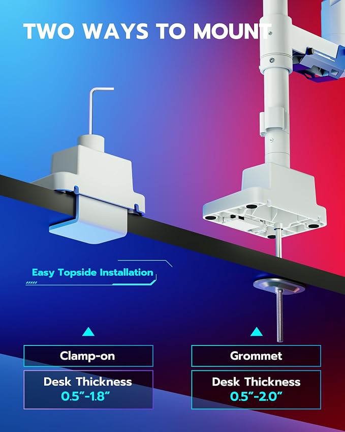 ARES WING Single Monitor Mount, Ultrawide Monitor Arm - Image 7