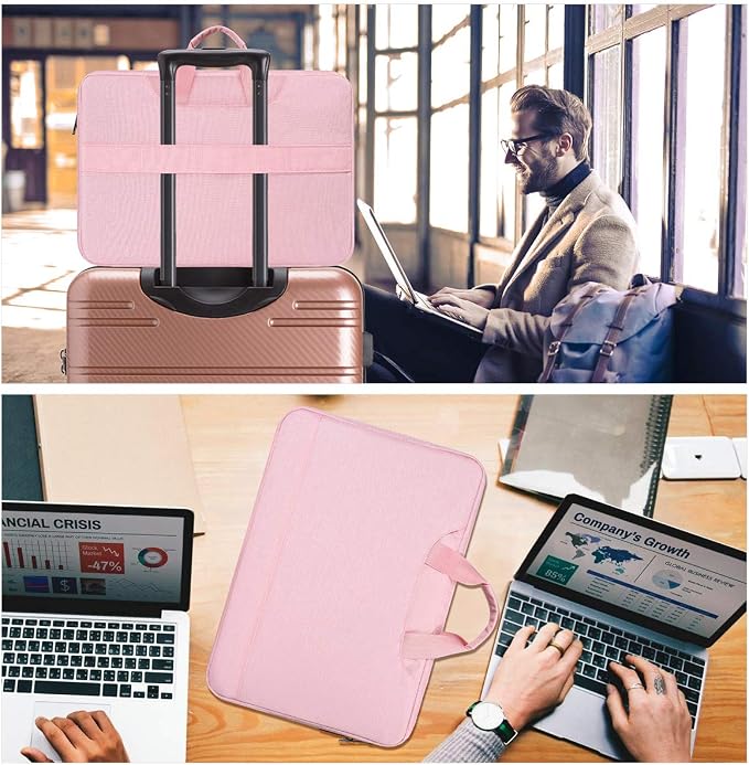 14 15 Inch Laptop Case Women Ladies Bag TSA Laptop Sleeve - Image 7