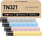 TN321 Toner Cartridge 4-Pack Replacement by JCTONER