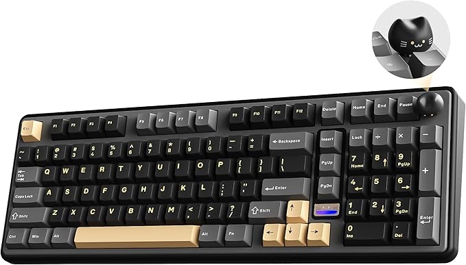 YUNZII B98 PRO QMK/VIA Wireless Mechanical Gaming Keyboard, 96% Layout by YUNZIIMECHANICALKEYBOARD