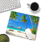 Beach Mouse Pad, Coconut Trees Mouse Pad, Nature Mouse Mat Square Waterproof - Image 4