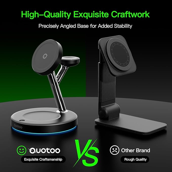 Wireless Charger 3 in 1 for iPhone, Magnetic Charging Station for Apple Family - Image 9