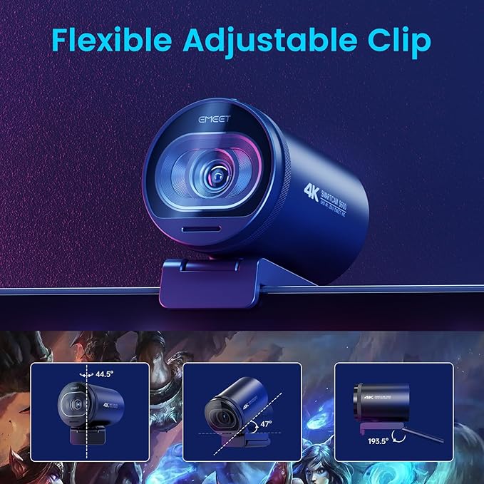 EMEET S600 4K Webcam for Streaming - Image 8