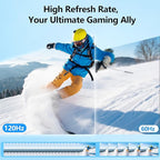 24'' Large Portable Monitor, FHD 120HZ 120% SRGB IPS USB-C HDMI Work Home - Image 3
