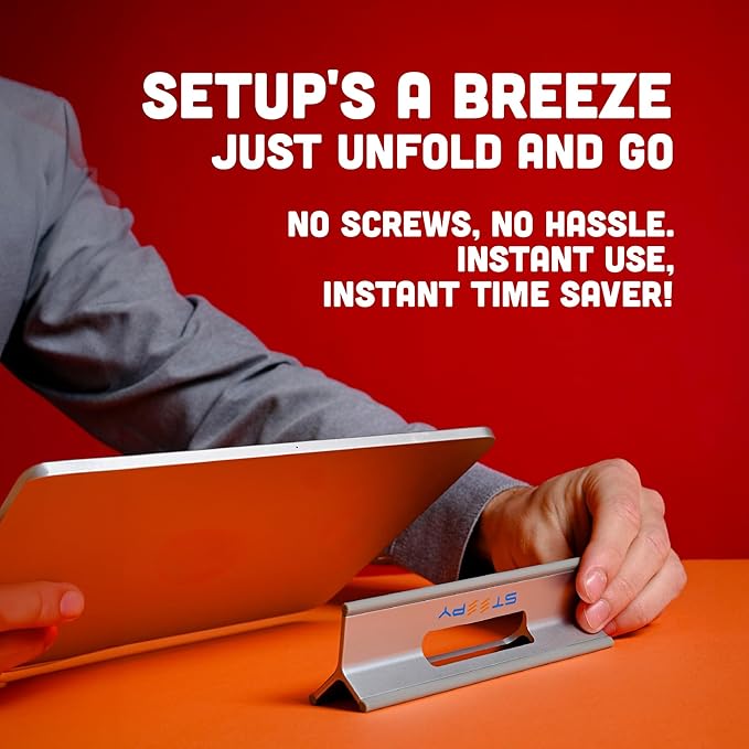 Steepy Portable Laptop Stand for Desk – Adjustable Height, & Portable Laptop - Image 5
