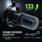 FIFINE K688 Podcast Microphone Kit, USB/XLR Dynamic Microphone - Image 4