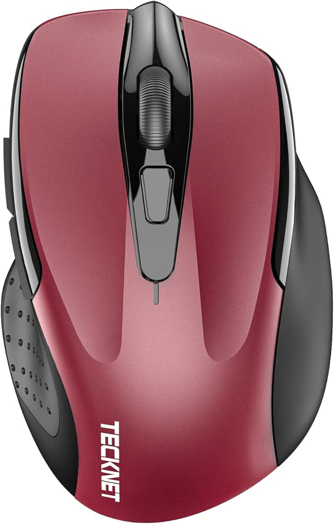 TECKNET Wireless Mouse Silent 4800 DPI Computer USB A & Bluetooth Mouse 6 by Tecknet