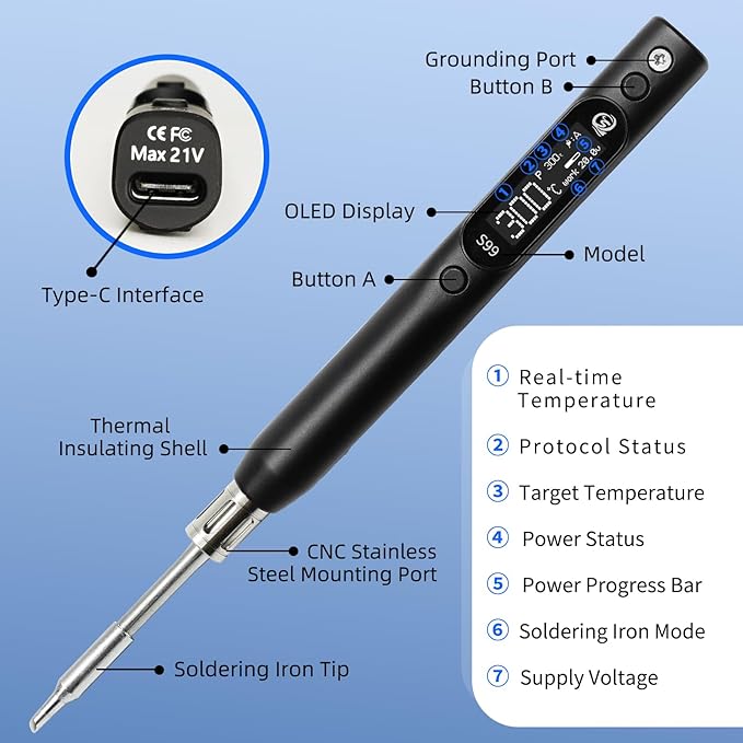 SEQURE S99 Portable Soldering Iron Kit 150W Electric Soldering Iron - Image 6