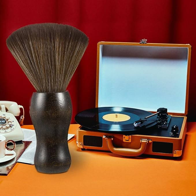 2 Pack Vinyl Turntable Wood Record Cleaning Brushes, Anti-Static Record Brush - Image 6