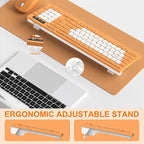 Wireless Keyboard and Mouse Combo, Full-Sized Wireless Keyboard and Adjustable - Image 4