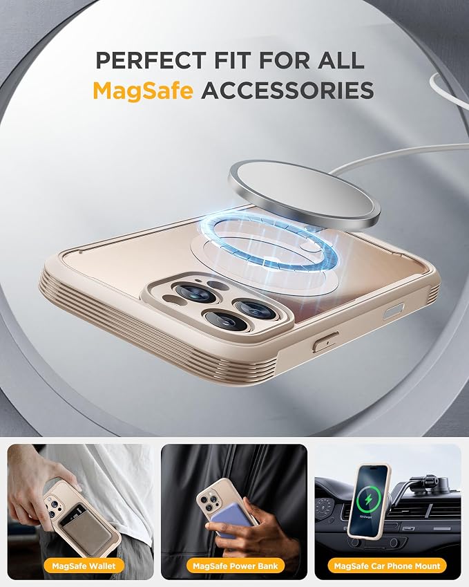 Miracase Magnetic for iPhone 16 Pro Case Full-Body Phone - Image 6