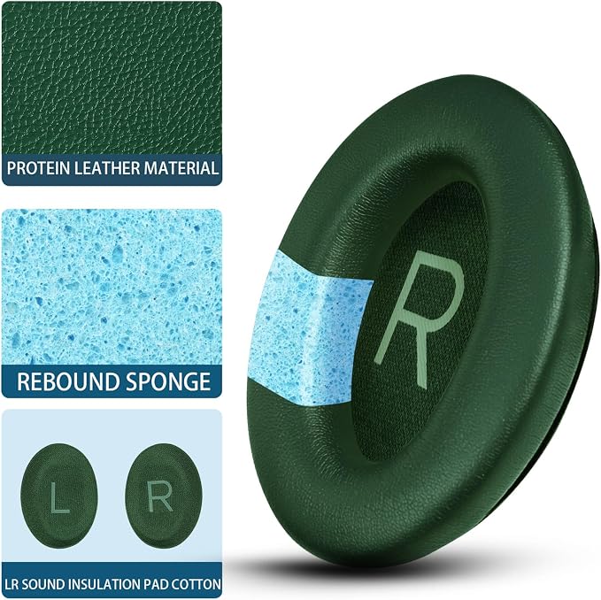 Headphones Replacement Ear Pads, Protein Leather earpad Cushions - Image 3