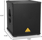 Behringer EUROLIVE B1200D-PRO High-Performance Active 500 Watt 12" PA Subwoofer - Image 5