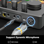 Podcast Equipment Bundle for 4, All-in-One Audio Mixer - Image 4