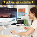 Across-Star Dual-Monitor-Stand-Riser-For-Desk Adjustable Length 32-40 - Image 5