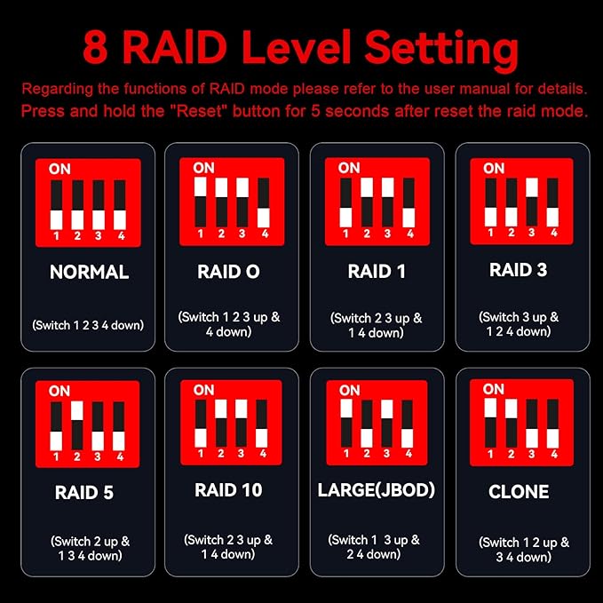 4 Bay Hard Drive RAID Enclosure - Image 5