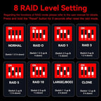 4 Bay Hard Drive RAID Enclosure - Image 5