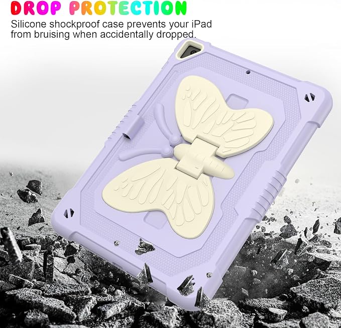 BLOSOMEET Lavender Purple Case for iPad 10.2 Inch - Image 7