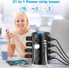 Power Strip Surge Protector Tower - Image 4