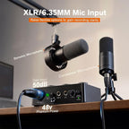 FIFINE PC Audio Mixer for Recording Music, USB Interface for Streaming and - Image 3