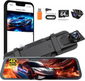 Mirror Dual Dash Camera for Car, Dashcam 4K Front 1080P IMX307 Rear View/ADAS by Unknown