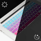 Allinside Blue and Pink Ombre Keyboard Cover Skin - Image 4