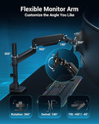 Heavy Duty Monitor Arm for 13-49 Inch Ultrawide Screens, Holds Up to 44lbs - Image 4